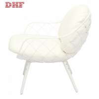 Durable Using Metal Seat Beech Wooden Legs Single Arm Sofa Chair