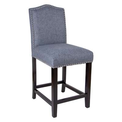 Nailhead Trim Fabric Banquet Chair Quality Delicate Dining Room Set