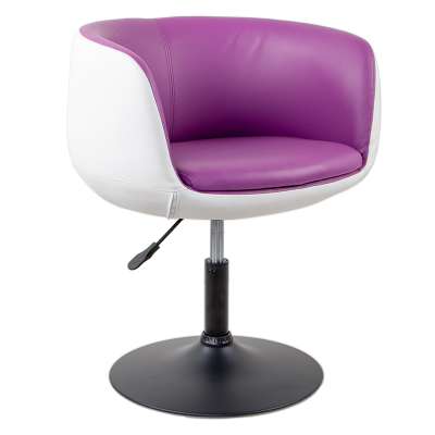 Hot Sell Round  Back Swivel Bar Chair PU Adjustable Stool